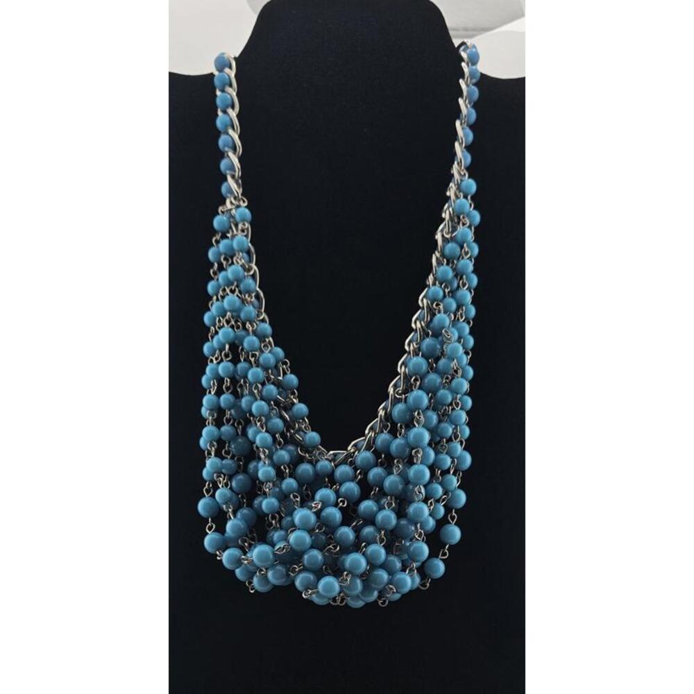 Banana Republic Cascading Beaded Chain Necklace